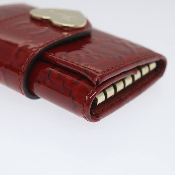 GUCCI GG Canvas Key Case Red 203551 Auth am5144 - Picture 10 of 16